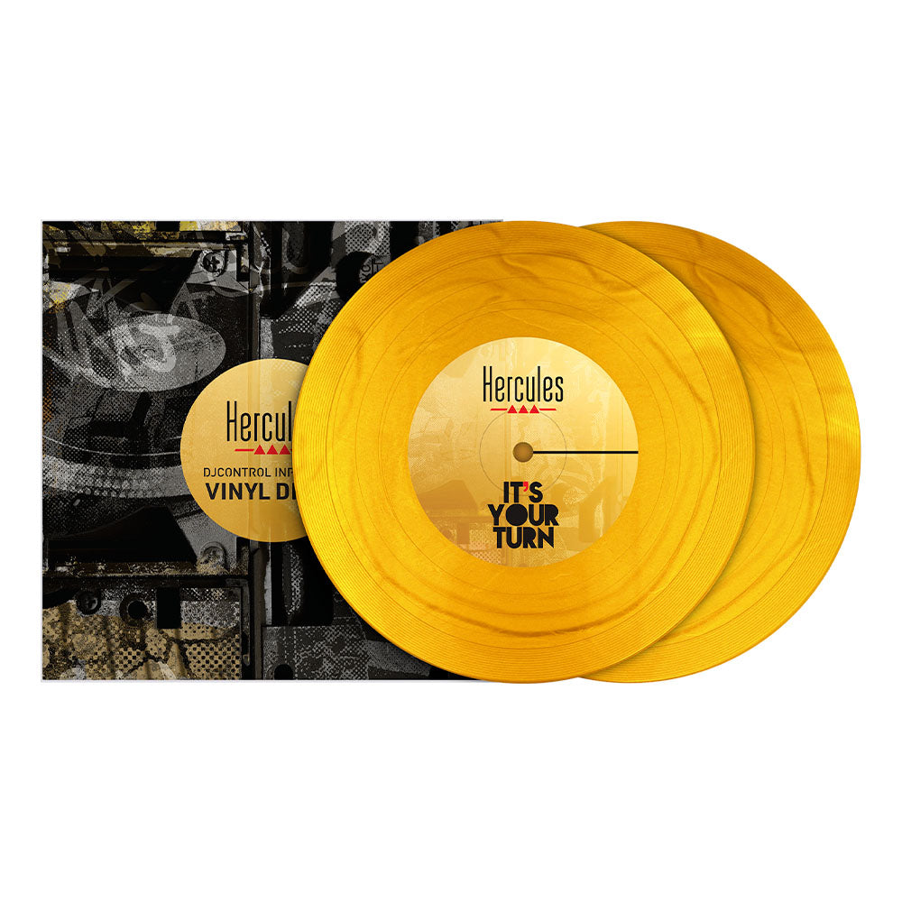 Hercules DJControl Inpulse T7 Vinyl Discs Gold - image 3